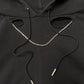 AW2013 Saint Laurent ‘Chain Distressed’ Black Pullover Hoodie