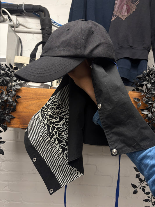 SS2018 Raf Simons ‘Joy Division’ Unknown Pleasures Black Strapback Hat