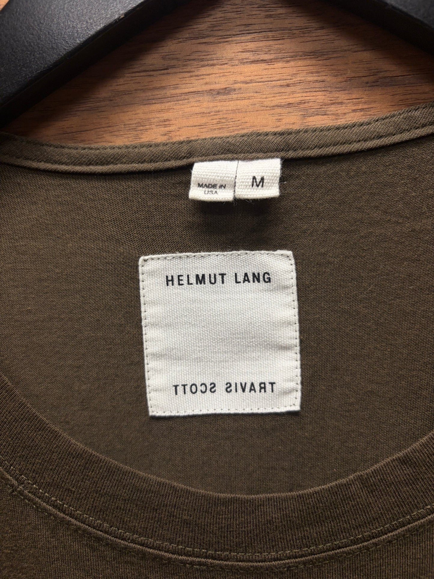 Helmut Lang by Travis Scott Brown Graphic T-Shirt