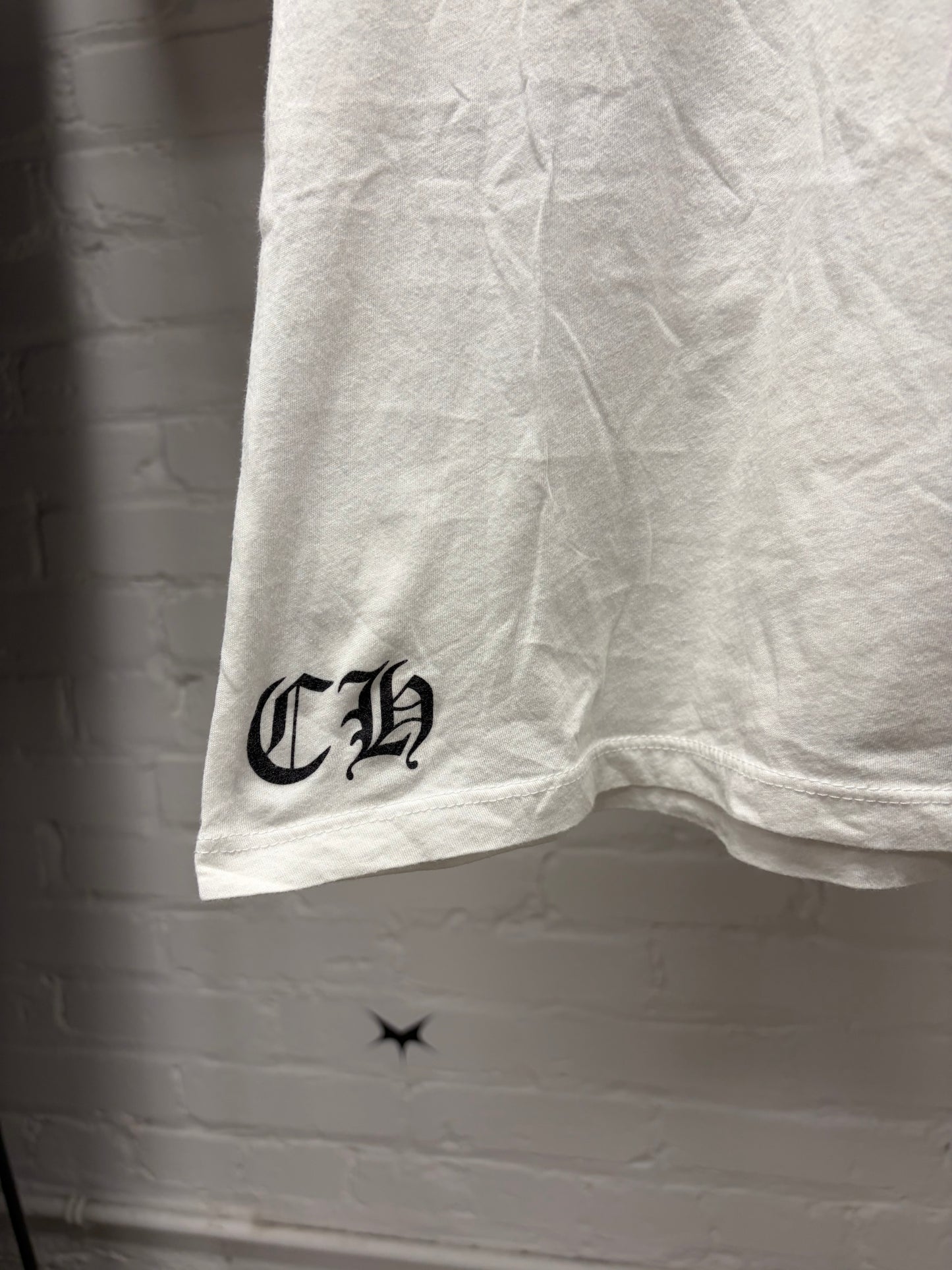 Chrome Hearts ‘RS3’ Scoop Neck Women’s White Graphic T-Shirt