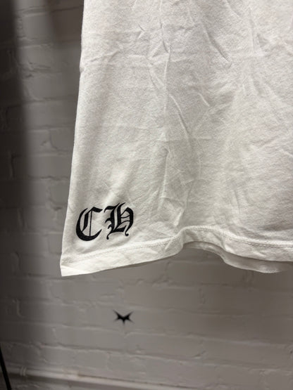 Chrome Hearts ‘RS3’ Scoop Neck Women’s White Graphic T-Shirt