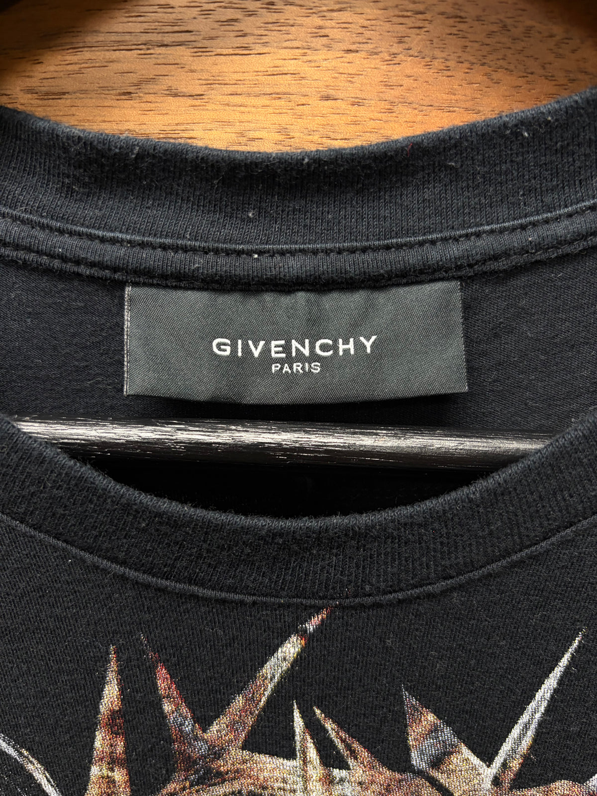 Givenchy By Ricardo Tisci ‘Skull n Star’ Black Stacked Graphic T-Shirt