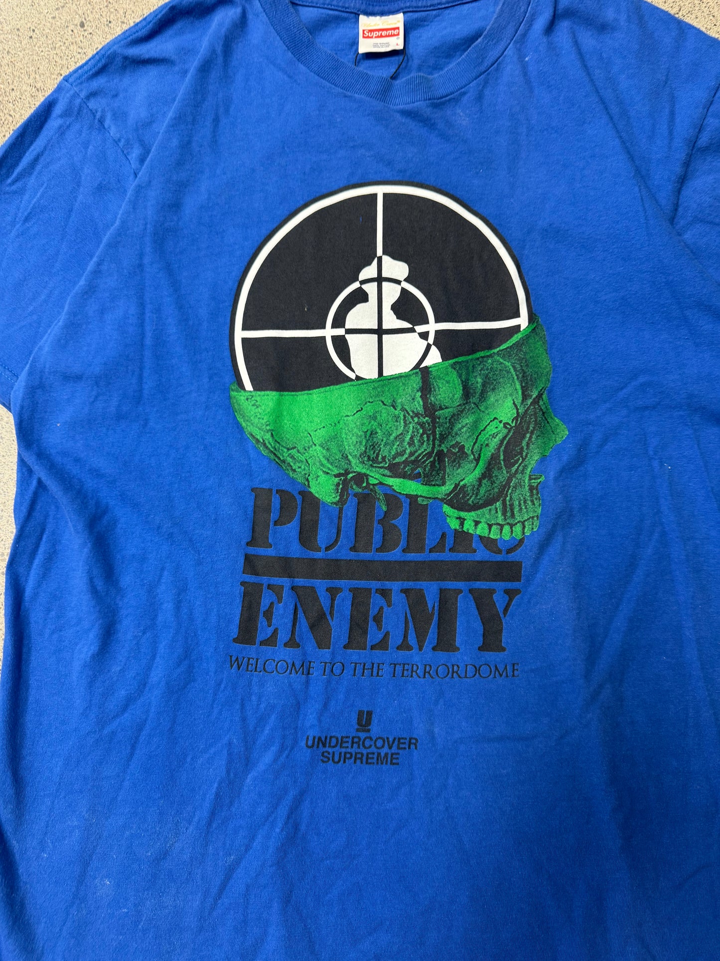 2018 Supreme x Undercover ‘Public Enemy’ Crosshairs Graphic T-Shirt