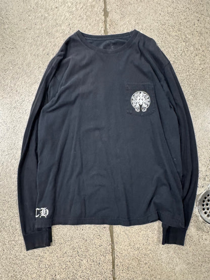 Chrome Hearts ‘Triple Cross’ Horseshoe Logo Long Sleeve Shirt