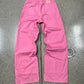 AW2021 Raf Simons Pink RS Leather Patch ‘Workwear’ Denim
