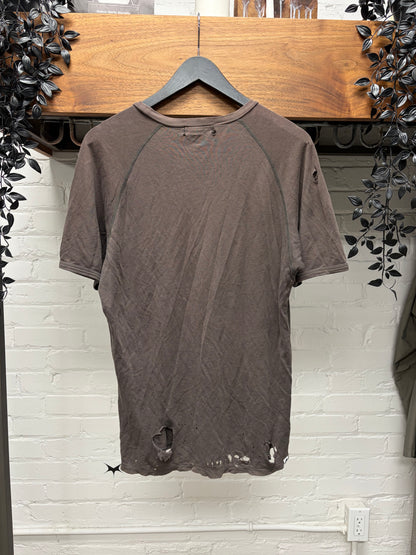 Hysteric Glamour ‘Metallica Zombie’ Distressed Brown Graphic T-Shirt