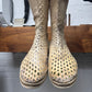 Carol Christian Poell ‘Laser Cut’ Kangaroo Leather Tornado Zip Boots