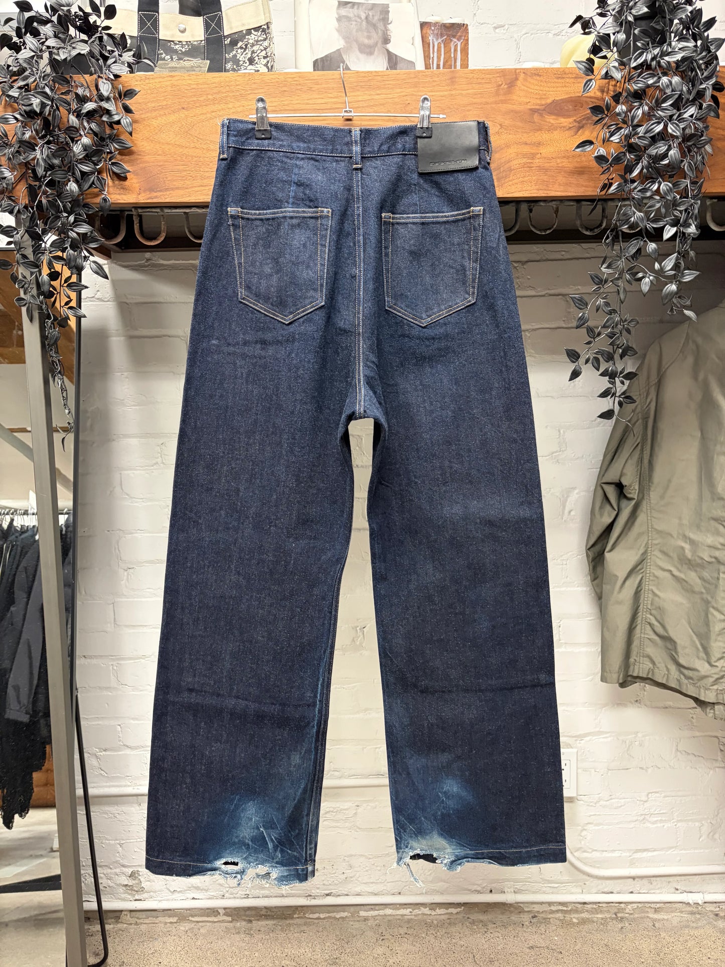 Rick Owens Japanese 16oz ‘Double Knee Geth Cut’ Indigo Denim