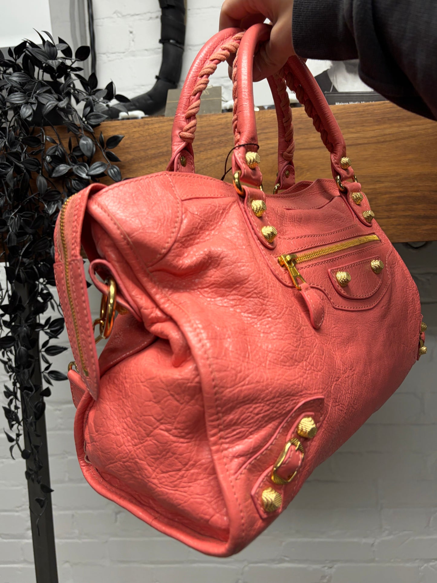 Balenciaga ‘Coral Pink’/Gold Hardware ‘City’ Bag