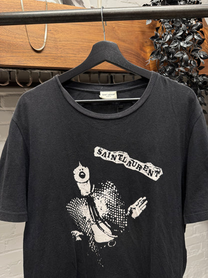 SS2016 Saint Laurent by Hedi Slimane ‘Punk Rocker’ Graphic T-Shirt