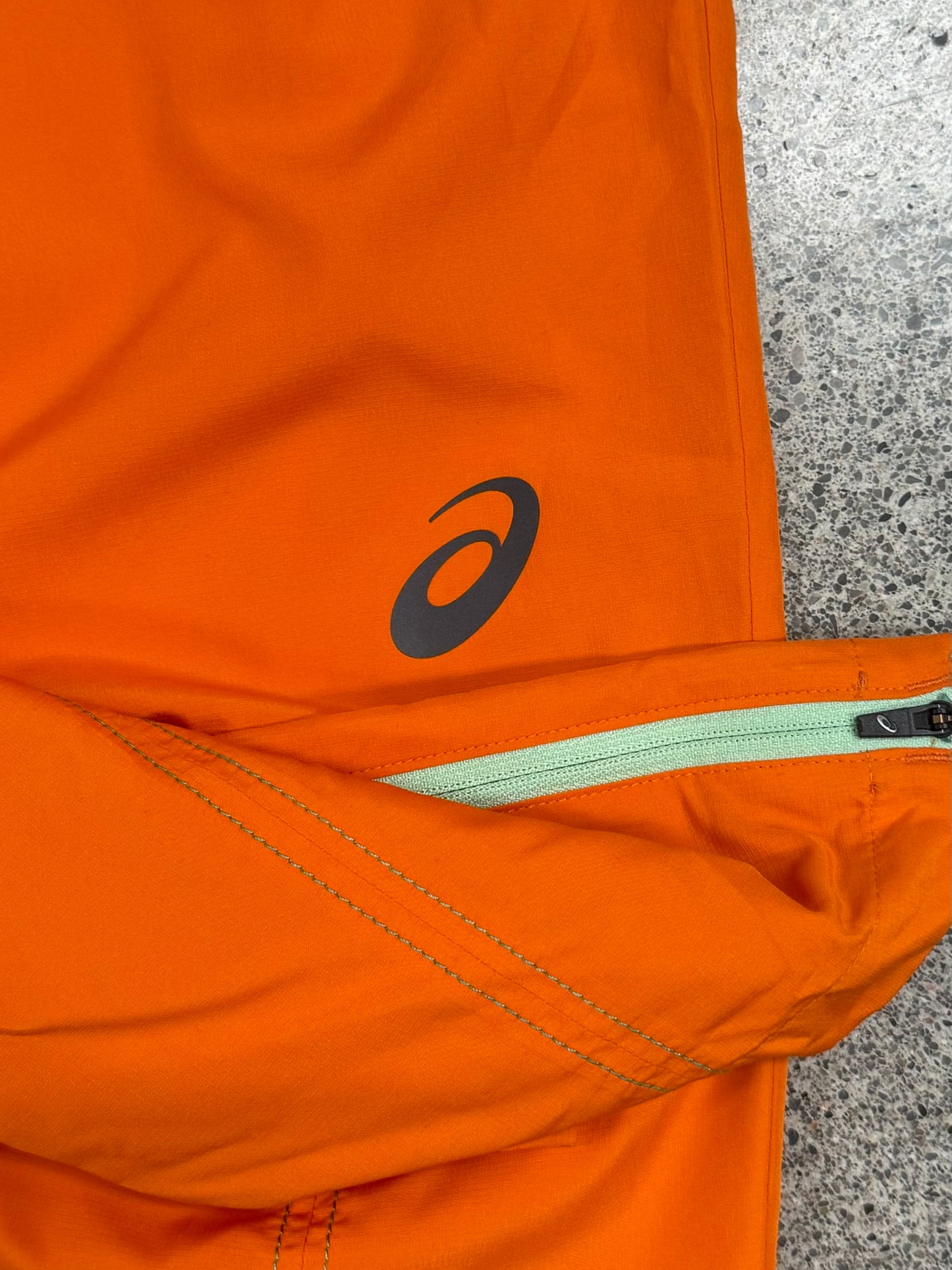 Kiko Kostadinov x Asics Orange/Mint Shell Track Pants