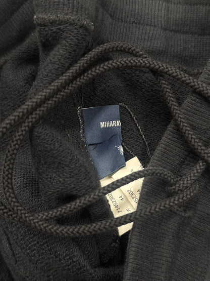 Mihara Yasuhiro ‘Wings’ Embroidered Black Sweat-Shorts