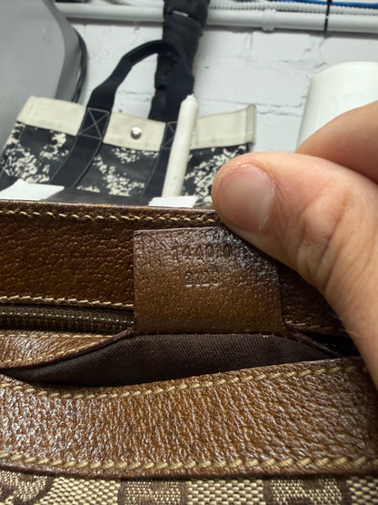 Gucci Canvas Monogram Studded ‘Pelham’ Runway Flap Bag
