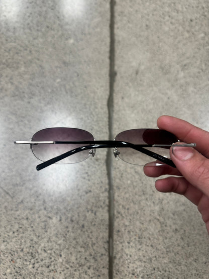 Jil Sander Purple Tinted Rimless Sunglasses