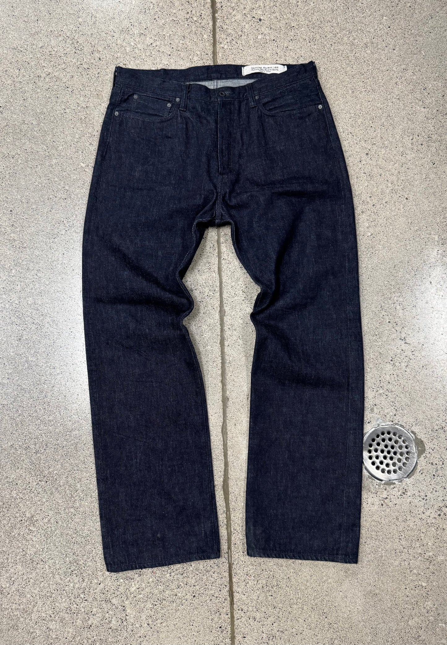 Kapital Raw Blue Straight Leg Selvedge Denim