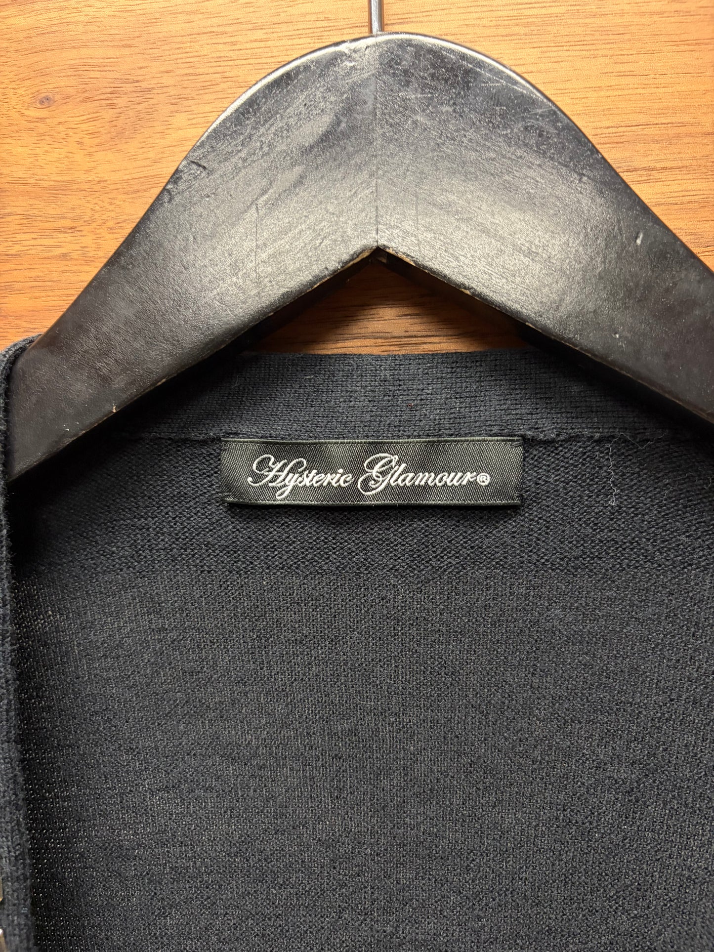 Hysteric Glamour Studded Black Cardigan
