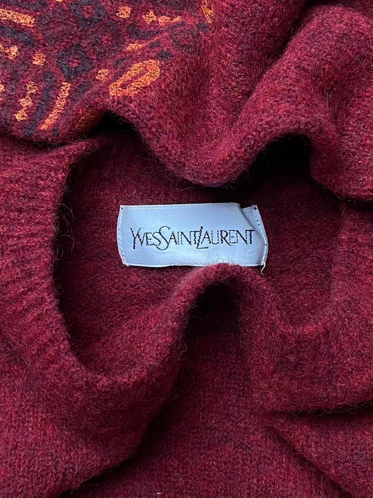 Vintage 1990s Yves Saint Laurent Wool Knit Sweater