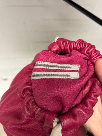 SS2023 Rick Owens ‘Edfu’ Fuchsia/Pink Leather Drawstring Backpack
