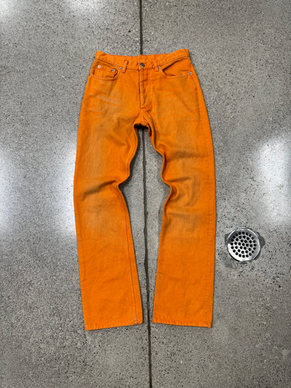 SS2000 Helmut Lang ‘Safety Orange’ Vintage Bootcut Denim
