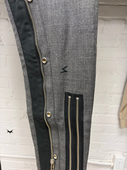 AW2008 Undercover Multi-Zip ‘Unreal Real Clothes’ Houndstooth Skinny Trousers