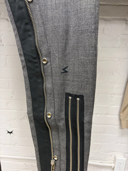 AW2008 Undercover Multi-Zip ‘Unreal Real Clothes’ Houndstooth Skinny Trousers