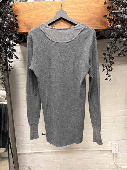 Yohji Yamamoto Pour Homme Thermal ‘Henley’ Assorted Button Long Sleeve Shirt