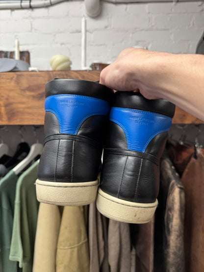 Saint Laurent ‘SL/01’ Court High Leather Trainers