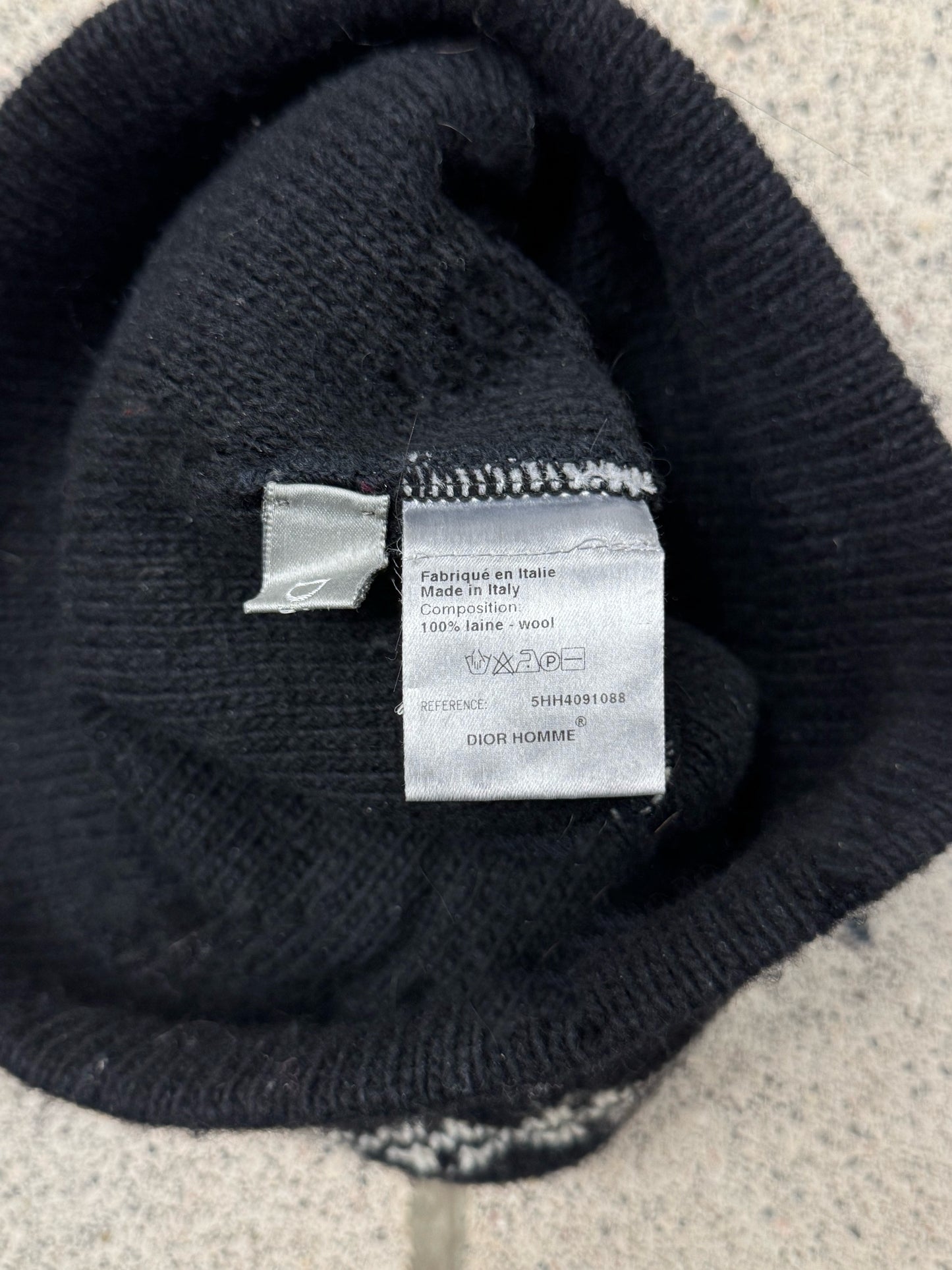 AW2005 Dior Homme by Hedi Slimane  ‘Nordic’ Wool Beanie