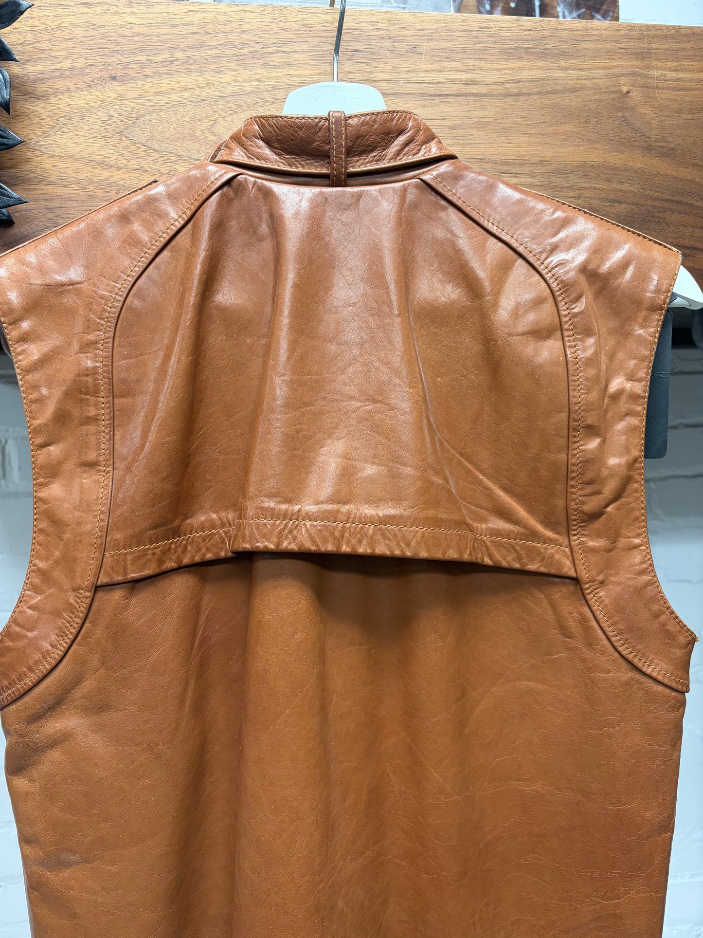 SS2009 Maison Martin Margiela ‘Rustic Orange’ Leather Vest