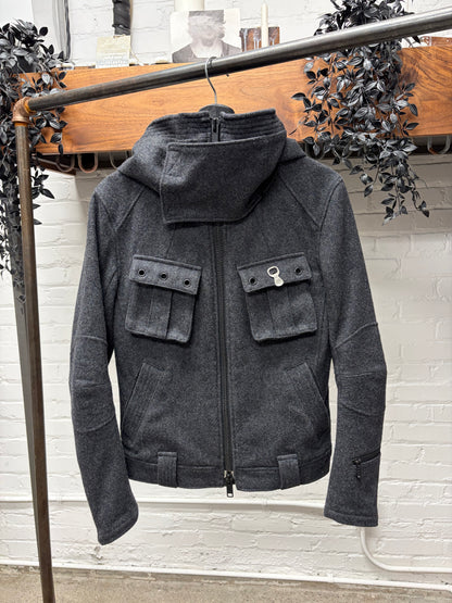 PPFM Military Inspired High Neck Wool Jacket
