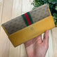 Vintage 1990s Gucci ‘GG’ Monogram Long Leather Wallet