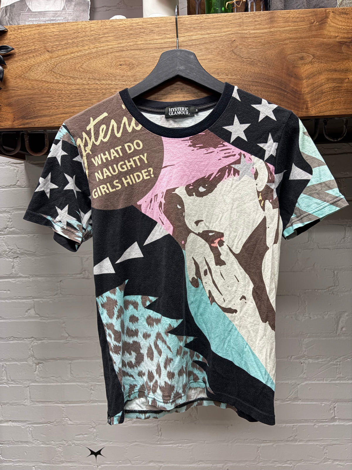 Hysteric Glamour ‘What Do Naughty Girls Hide’ Full Print T-Shirt