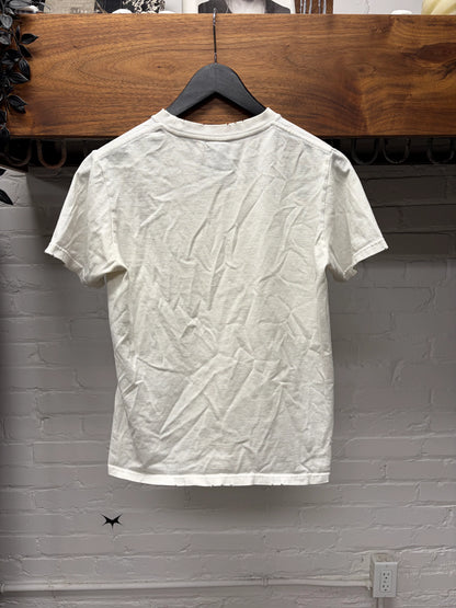SS2004 Number (N)ine ‘Patti Smith’ Distressed White Graphic T-Shirt