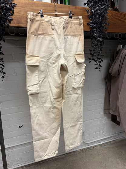 Acne Studios ‘Gradient Dirt Wash’ Cream Cargo Denim