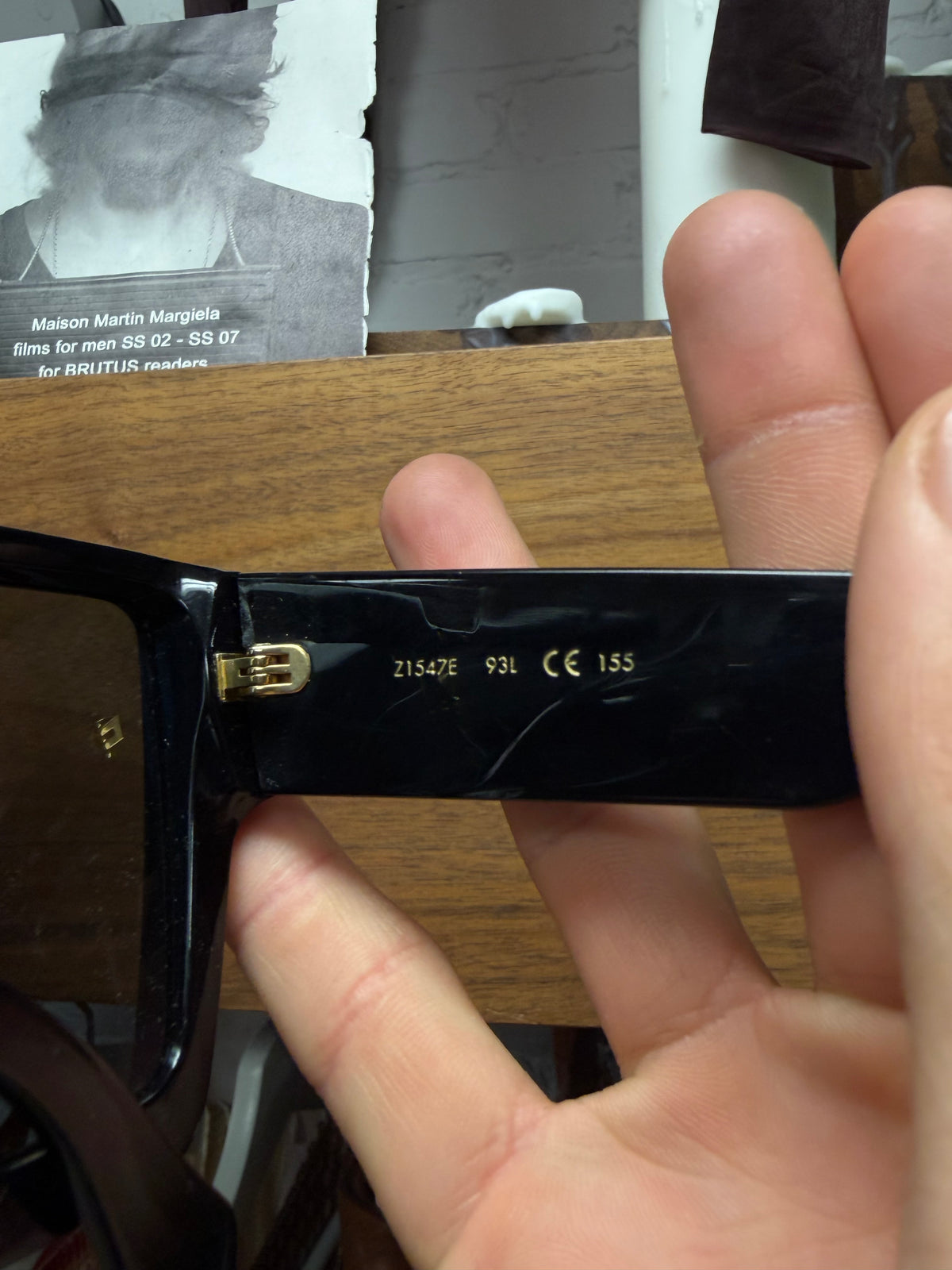 AW2021 Louis Vuitton by Virgil Abloh  Black/Gold ‘Cyclone’ Crystal Embellished Sunglasses