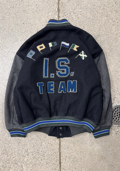 1984 Issey Miyake I.S. Team Wool Bomber Jacket