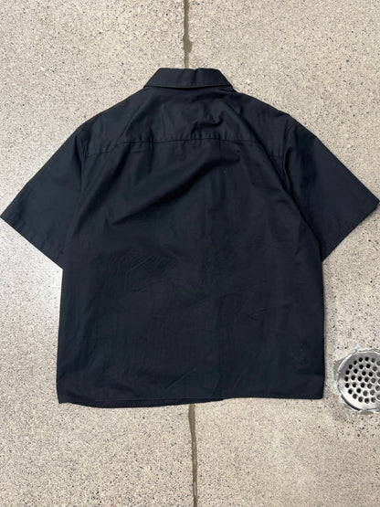 Neil Barrett ‘Bolt’ Embroidered Camp Collar Button Down Shirt