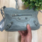 Balenciaga Mini Grey Calfskin Leather ‘City’ Bag