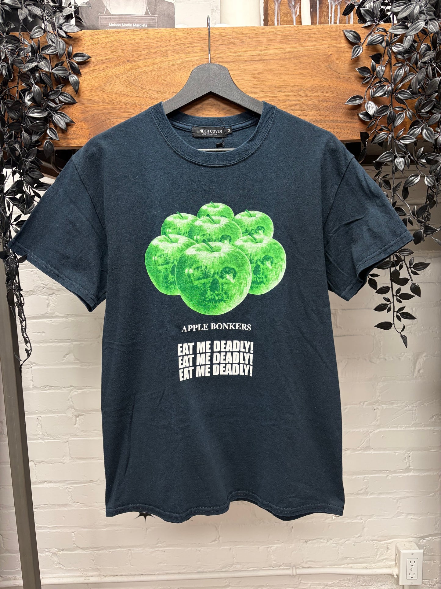 Undercover ‘Eat Me Deadly’ Green Pumpkin Graphic T-Shirt
