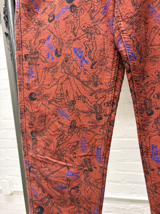 Issey Miyake Pleats Please Red ‘Rockstar’ Denim