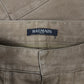 Balmain Brown Zip Cargo Pocket Denim