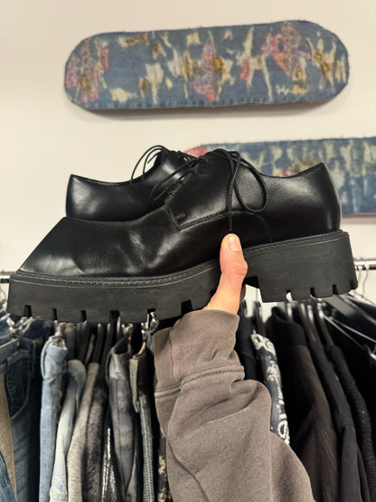 SS2021 Balenciaga ‘Rhino’ Black Calfskin Leather Derby