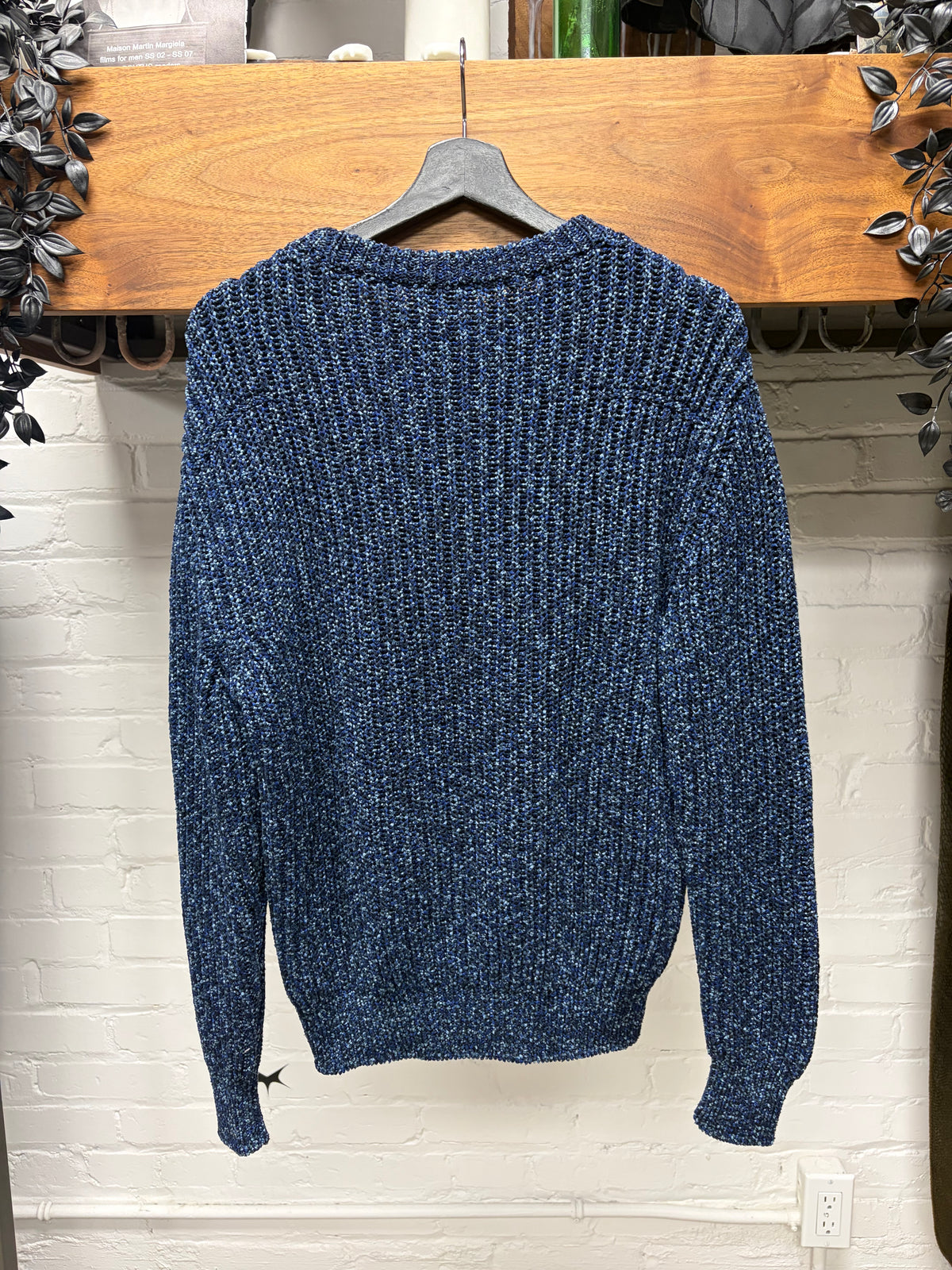 Dior Homme Marbled Blue/Grey Wool Knit Sweater