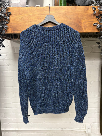 Dior Homme Marbled Blue/Grey Wool Knit Sweater