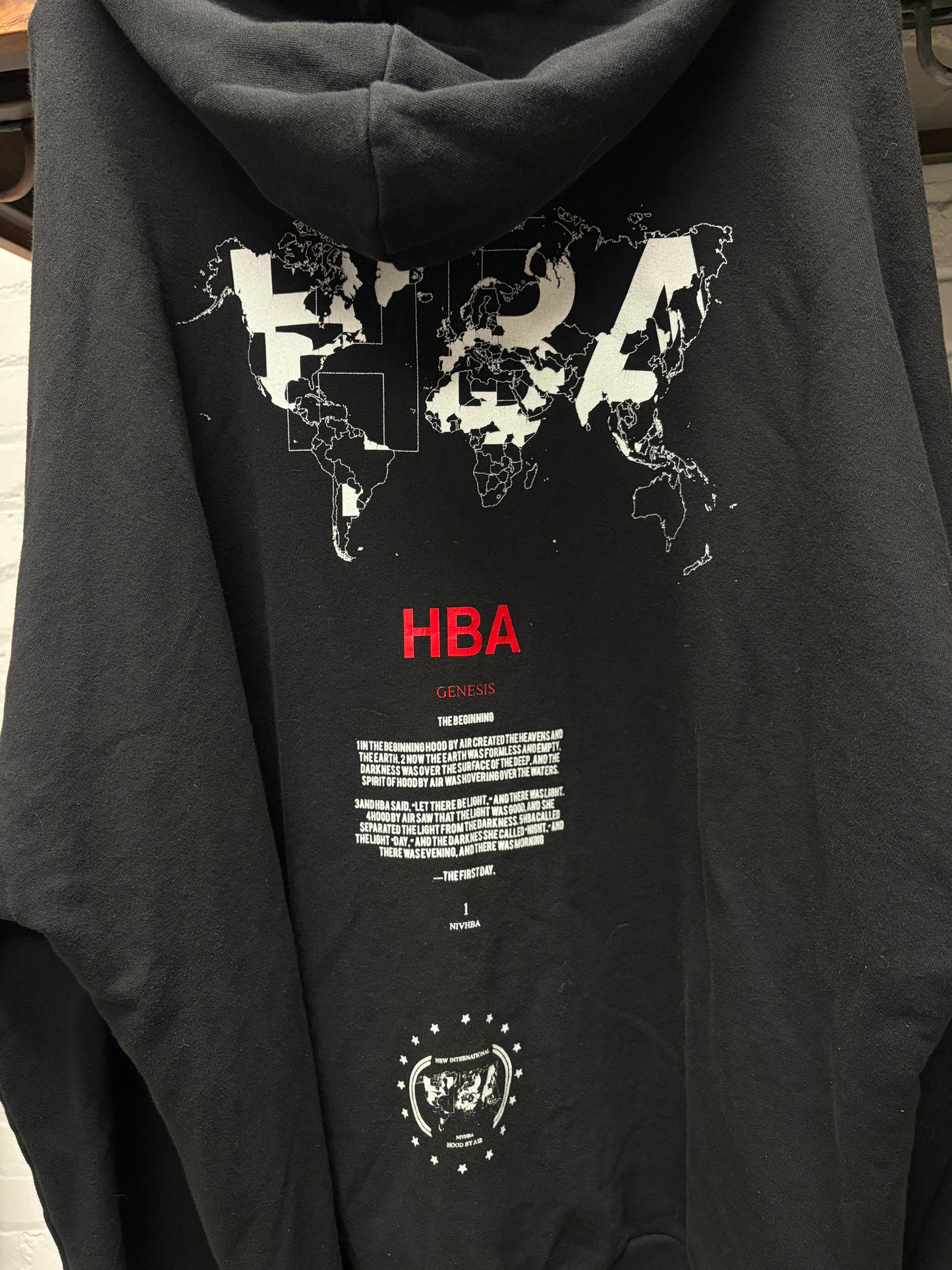 Hood by Air ‘International’ Black HBA Logo Hoodie