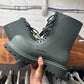 Balenciaga ‘Steriod’ Military Green Oversized Combat Boots