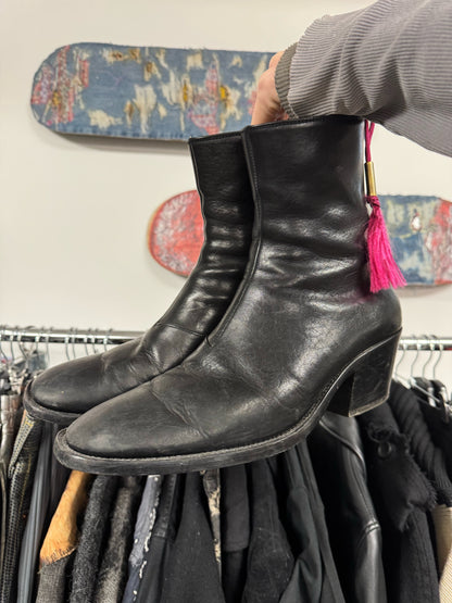 Acne Studios ‘Brod’ Cuban Heel Leather Boots