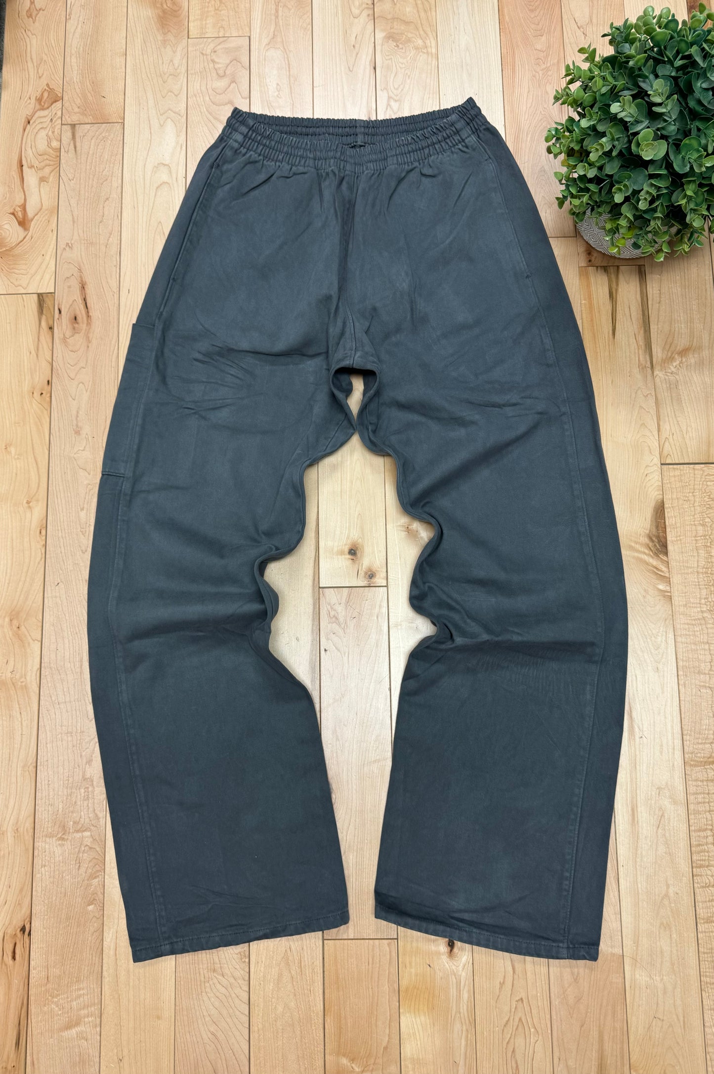 Yeezy x Gap ‘Stone Grey’ Wide Leg Drawstring Carpenter Pants