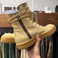 Rick Owens Mustard/Gum Sole ‘Ramones’ Low Top Sneakers