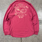Dsquared2 Pink V-Neck Long Sleeve Shirt
